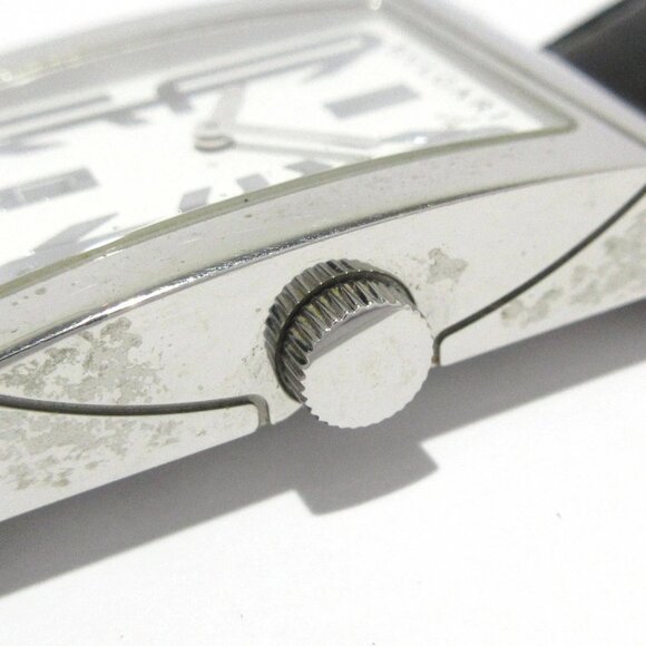 Auth BVLGARI Rettangolo RT45S L**** Black Unisex Wrist Watch - Picture 4 of 11